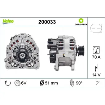 Alternateur VALEO 200033
