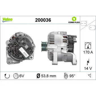 Alternateur VALEO 200036