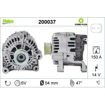 Alternateur VALEO 200037