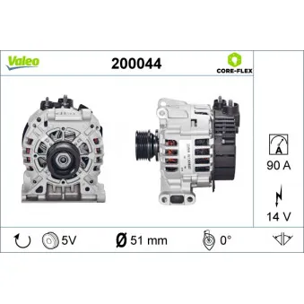 Alternateur VALEO 200044