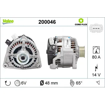 Alternateur VALEO 200046