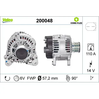 Alternateur VALEO 200048