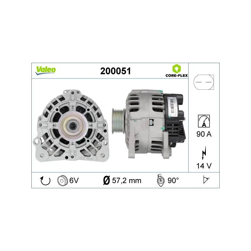Alternateur VALEO 200051