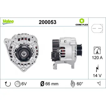 Alternateur VALEO 200053