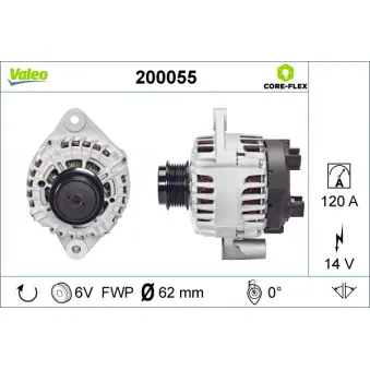 Alternateur VALEO 200055