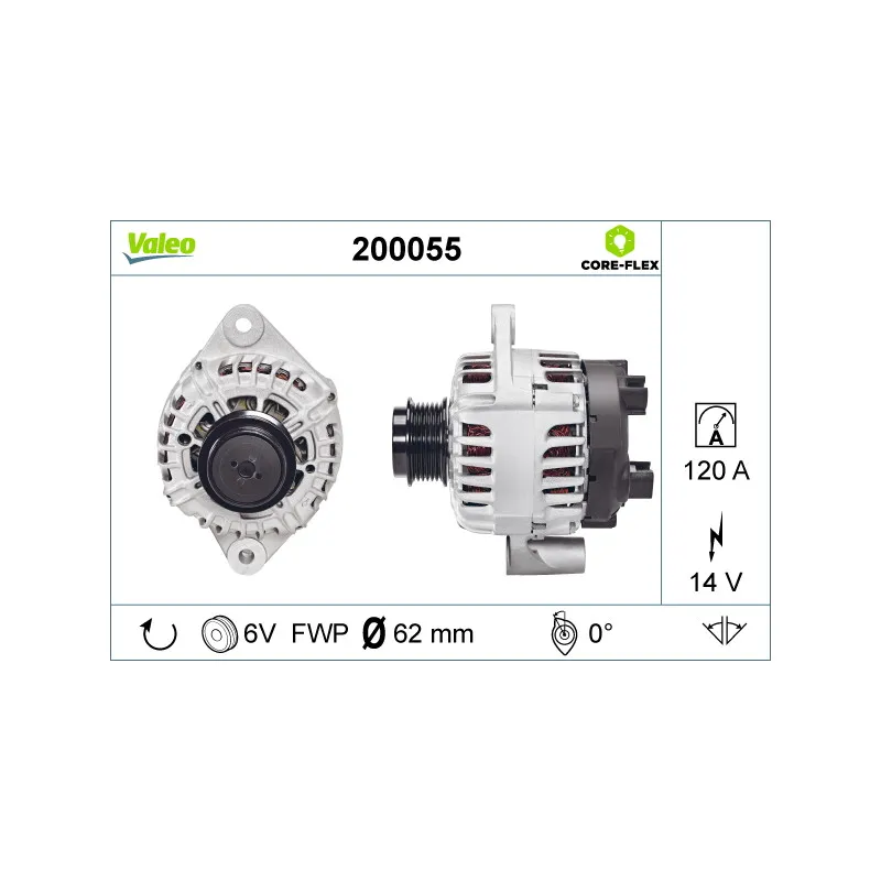 Alternateur VALEO 200055