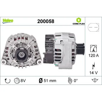 Alternateur VALEO 200058
