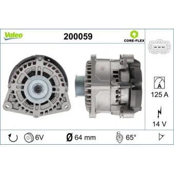 Alternateur VALEO 200059