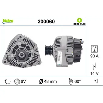 Alternateur VALEO 200060