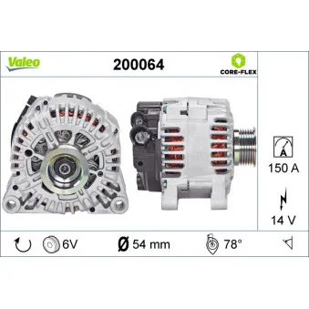 Alternateur VALEO 200064