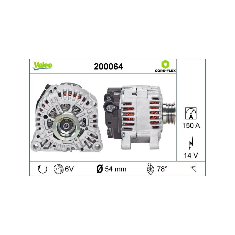 Alternateur VALEO 200064