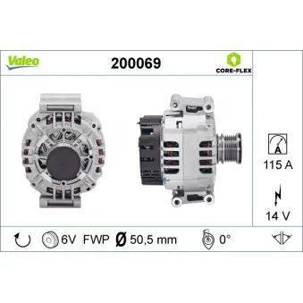 Alternateur VALEO 200069