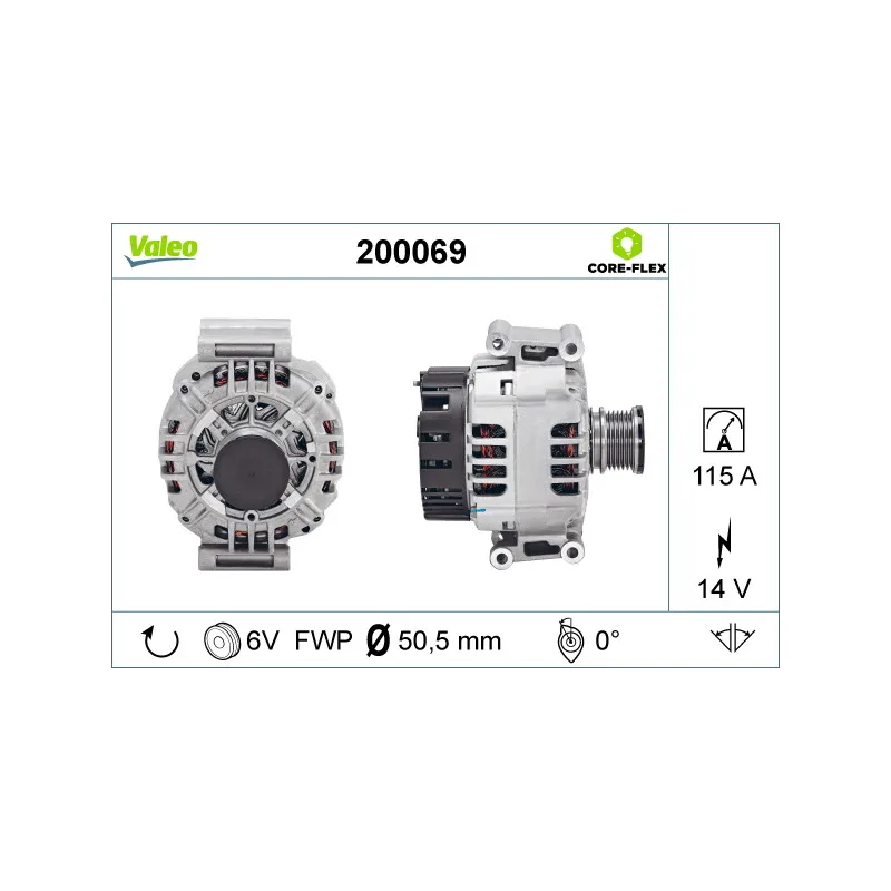 Alternateur VALEO 200069