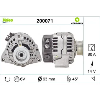 Alternateur VALEO 200071