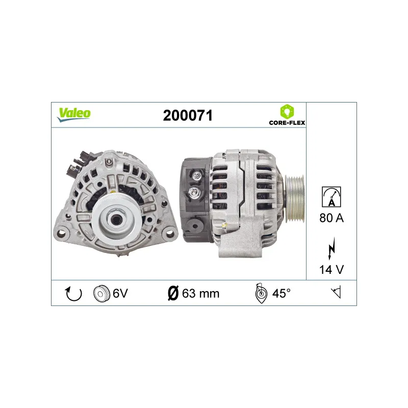 Alternateur VALEO 200071