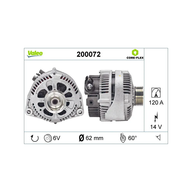 Alternateur VALEO 200072