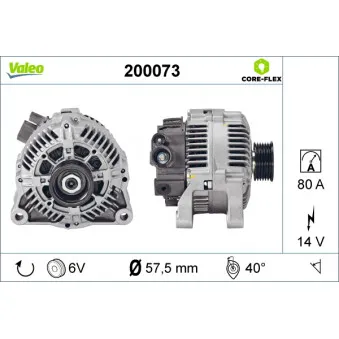 Alternateur VALEO 200073