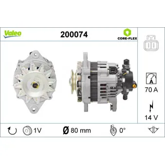 Alternateur VALEO 200074