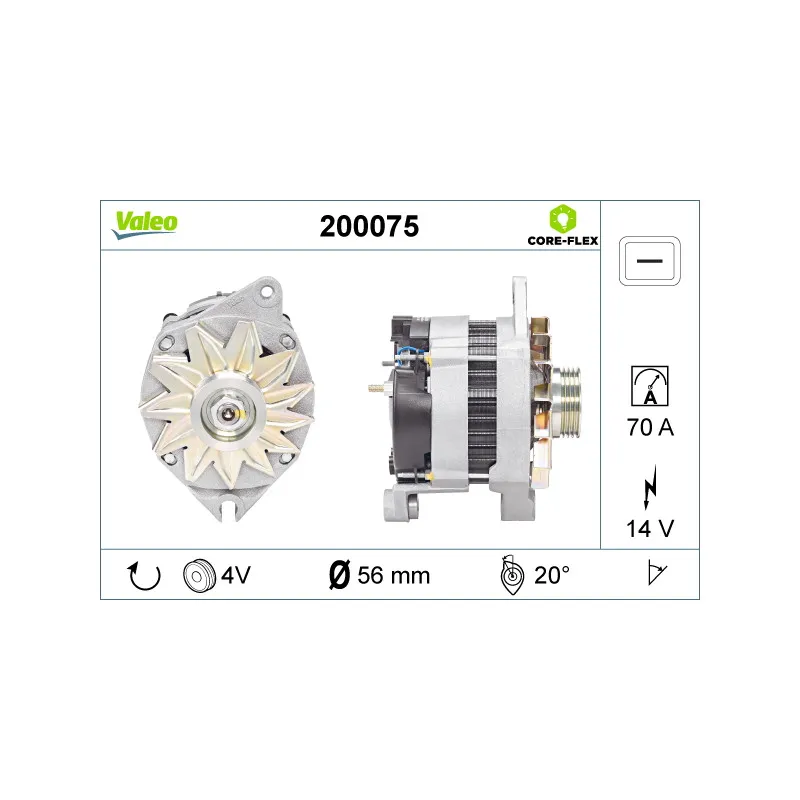 Alternateur VALEO 200075