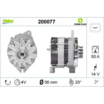 Alternateur VALEO 200077