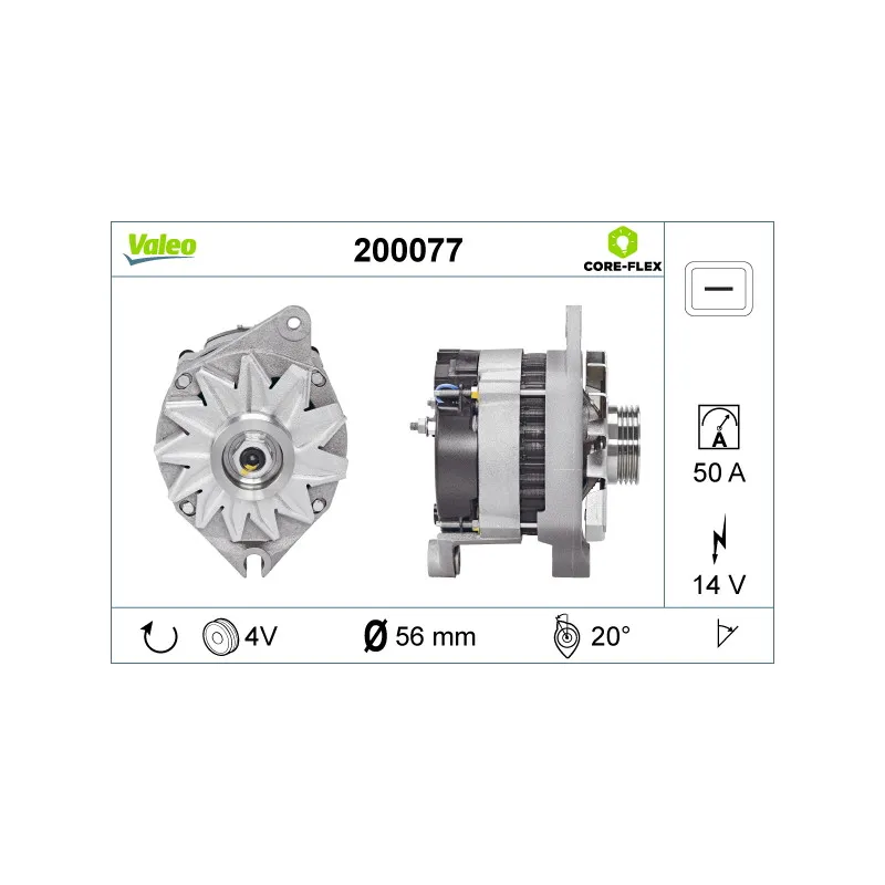 Alternateur VALEO 200077
