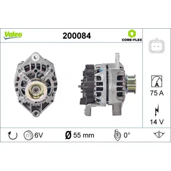 Alternateur VALEO 200084