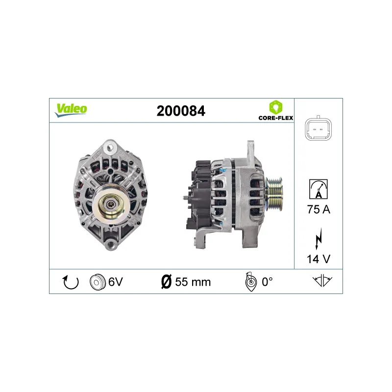 Alternateur VALEO 200084