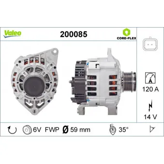 Alternateur VALEO 200085
