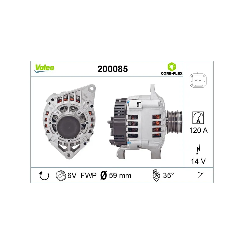 Alternateur VALEO 200085