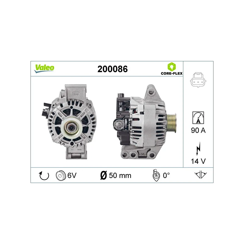 Alternateur VALEO 200086