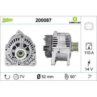 Alternateur VALEO 200087