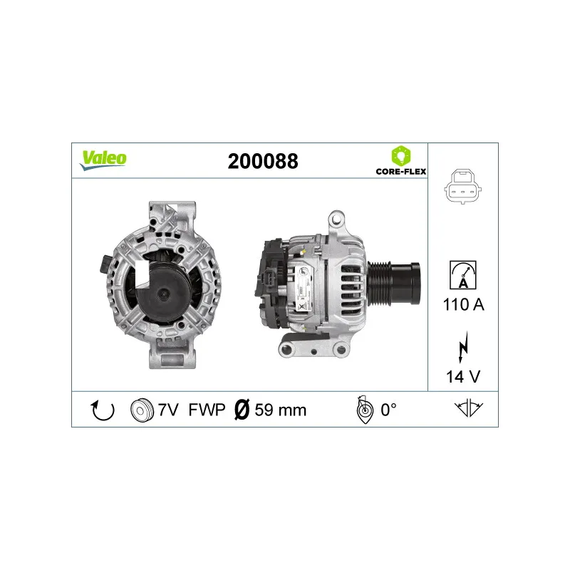 Alternateur VALEO 200088