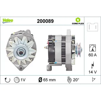 Alternateur VALEO 200089