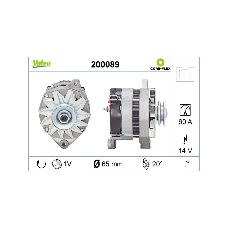Alternateur VALEO 200089