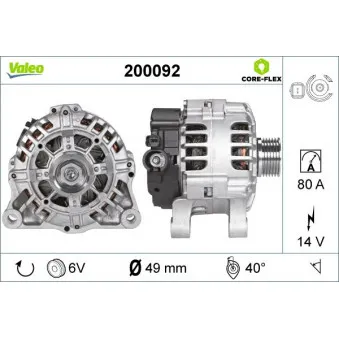 Alternateur VALEO 200092