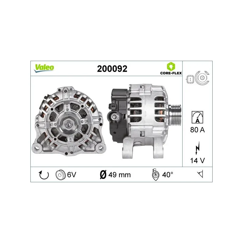 Alternateur VALEO 200092