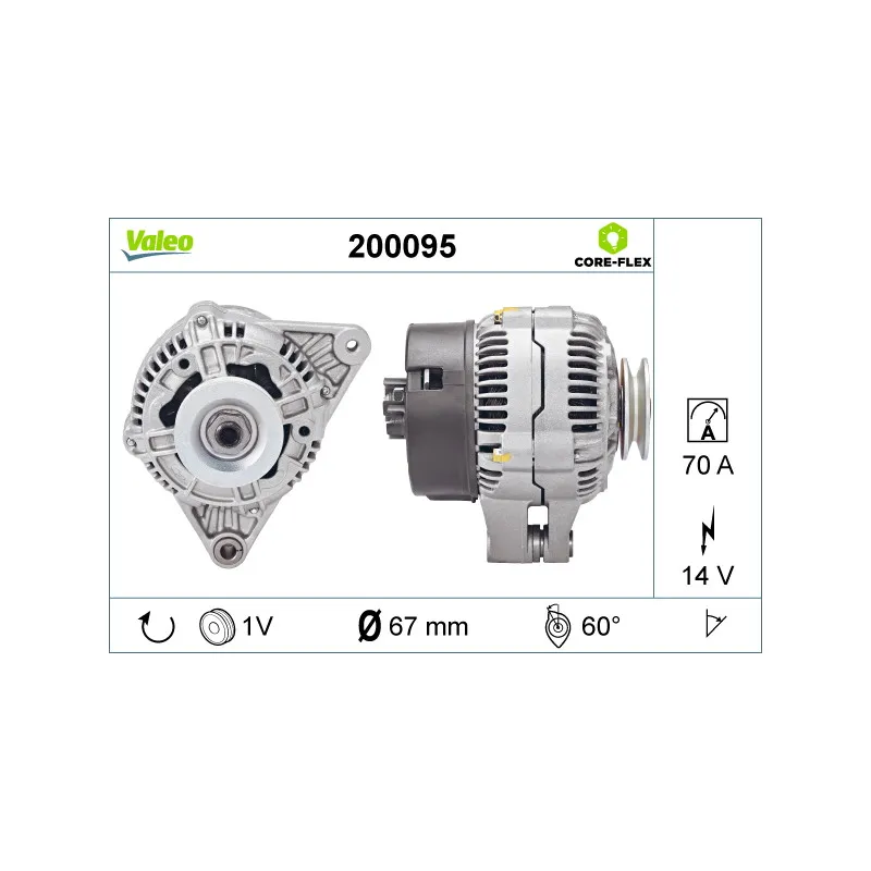 Alternateur VALEO 200095