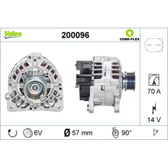 Alternateur VALEO 200096