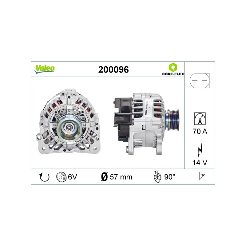 Alternateur VALEO 200096