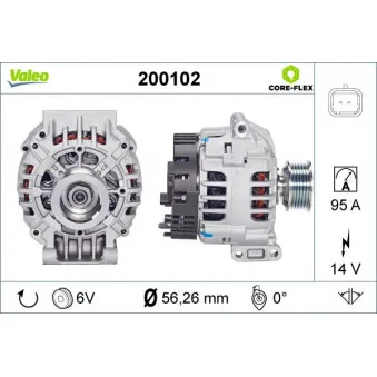 Alternateur VALEO 200102