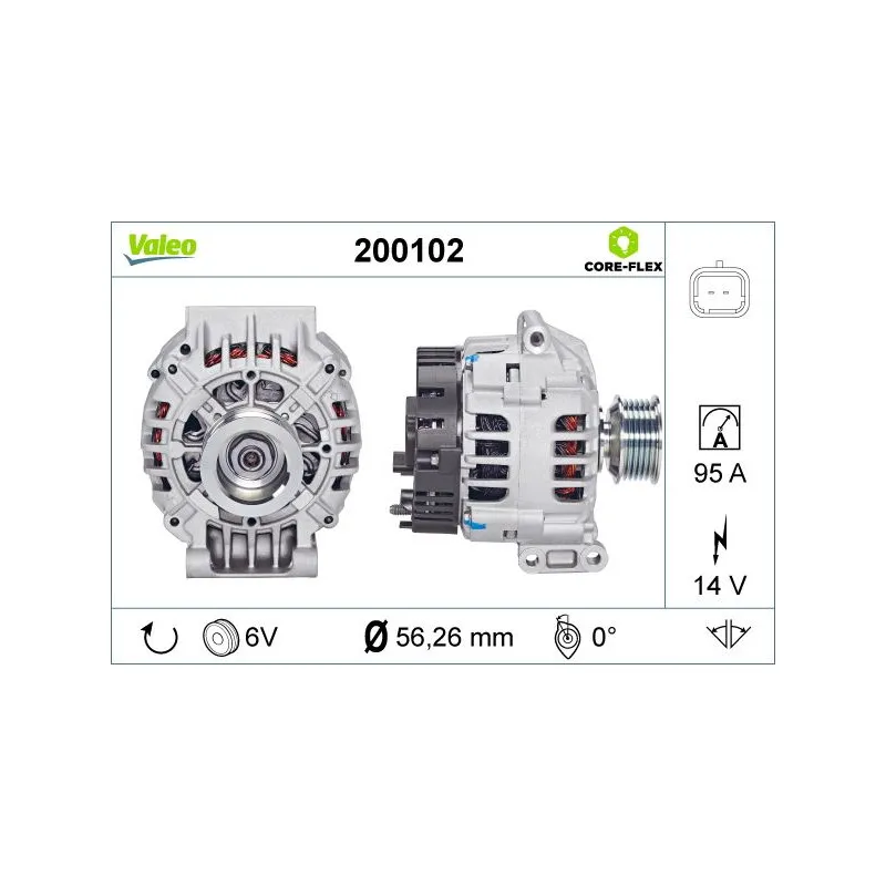 Alternateur VALEO 200102