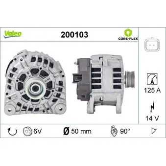 Alternateur VALEO 200103
