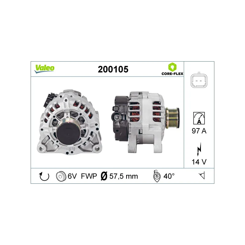 Alternateur VALEO 200105