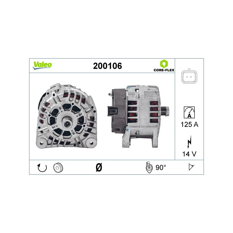 Alternateur VALEO 200106
