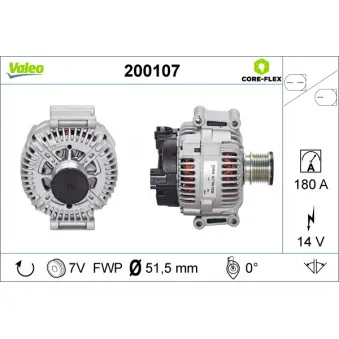 Alternateur VALEO 200107