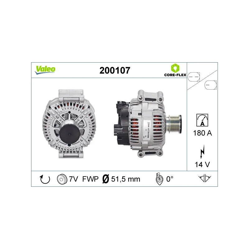 Alternateur VALEO 200107