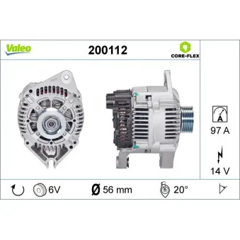 Alternateur VALEO 200112