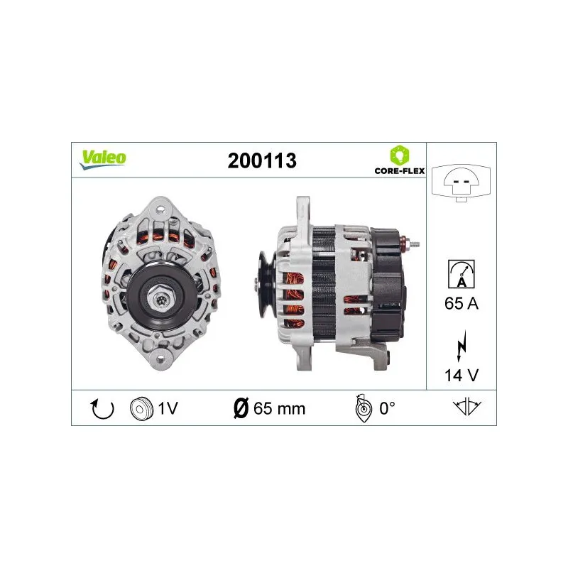 Alternateur VALEO 200113