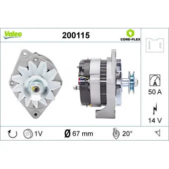 Alternateur VALEO 200115