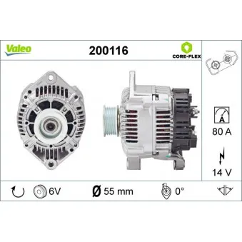 Alternateur VALEO 200116